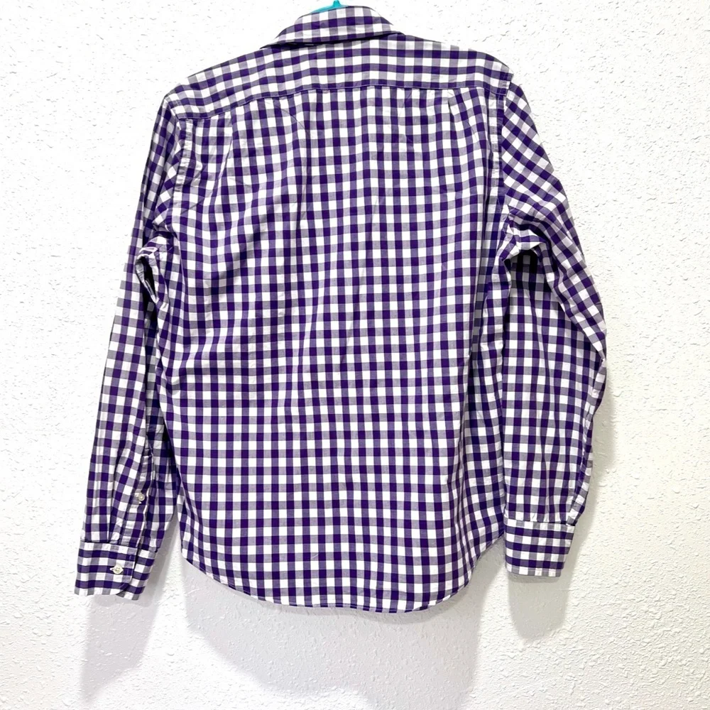 J. Crew‎ Men's Purple Gingham Button Down Shirt M